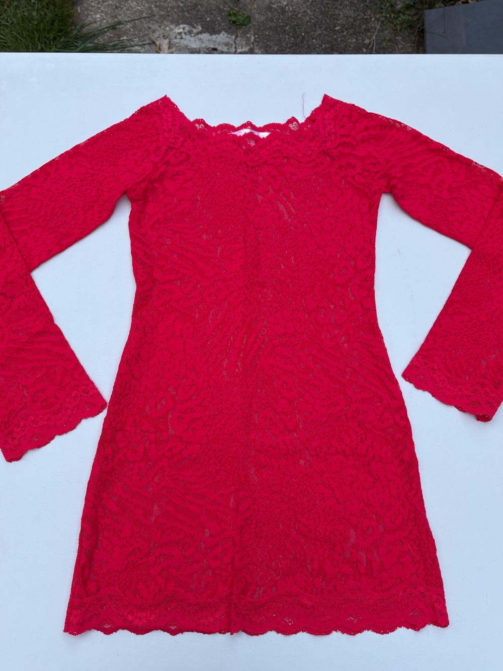 Victoria’s Secret red lace dress